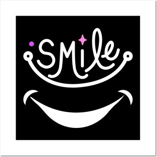 Smile Happy Smiling Face Positive Vibe Spreading Big Smile Posters and Art